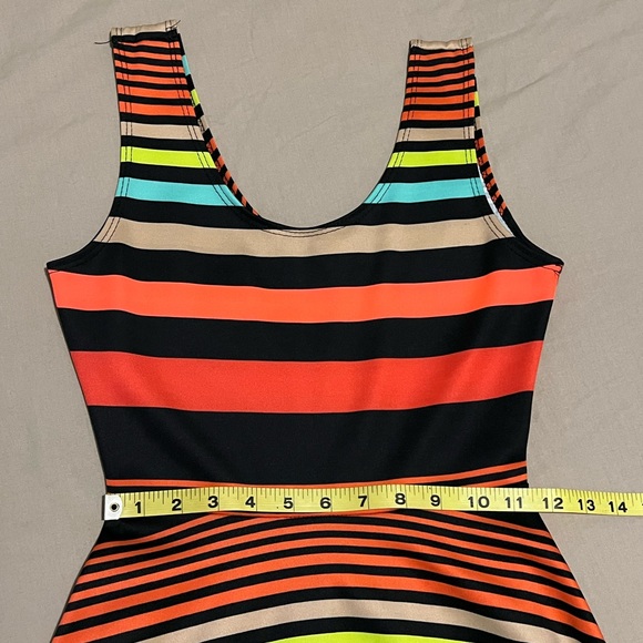 Derek Heart Striped Dress Colorful Sleeveless Dress Stretchy Juniors Size Small - Picture 5 of 7